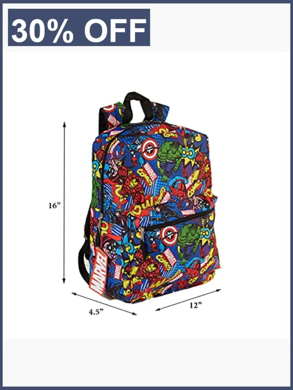 Marvel Avengers Backpack for Kids, 16